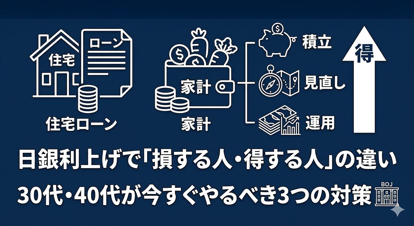 日銀利上げで損する人・得する人