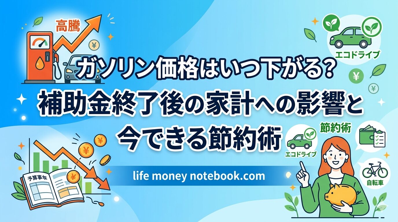 ガソリン価格の高騰に困惑する30代夫婦とガソリンスタンドの価格表示